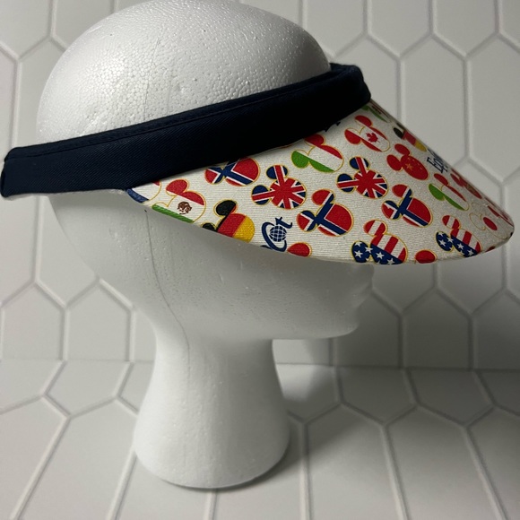 Epcot visor red blue yellow open size - Picture 2 of 3